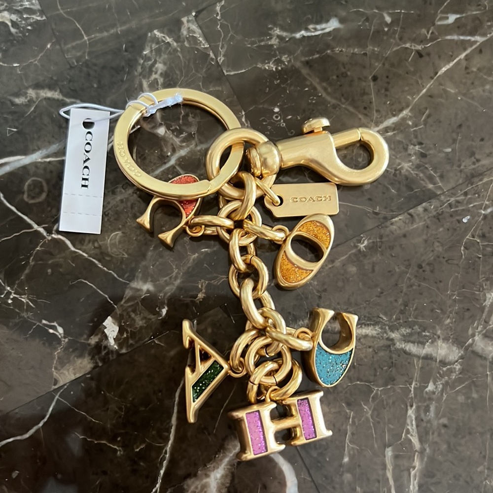Coach Multi Mix Key / Bag Charm - Picture 3 of 6